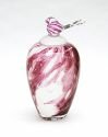 Pink Bird Crystal Urn